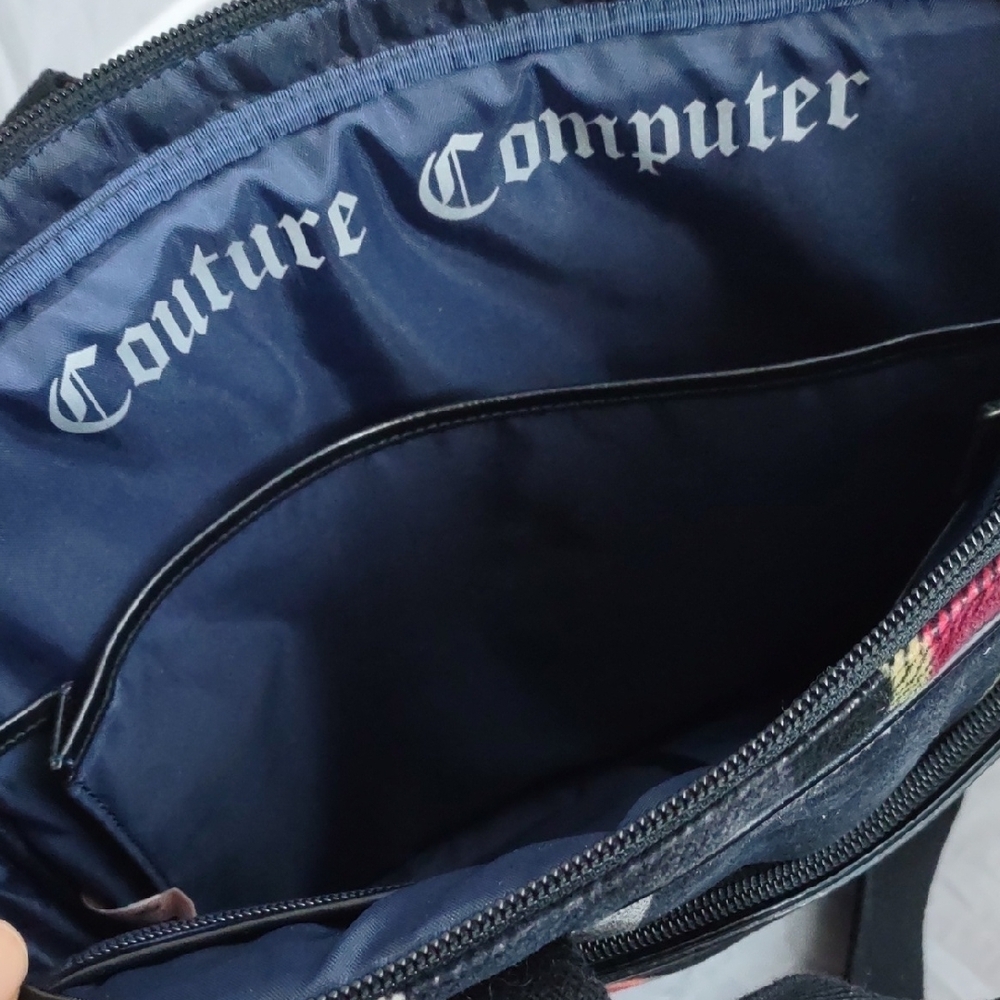 Vintage Juicy Couture Black and Red Plaid Bag - Picture 11 of 13